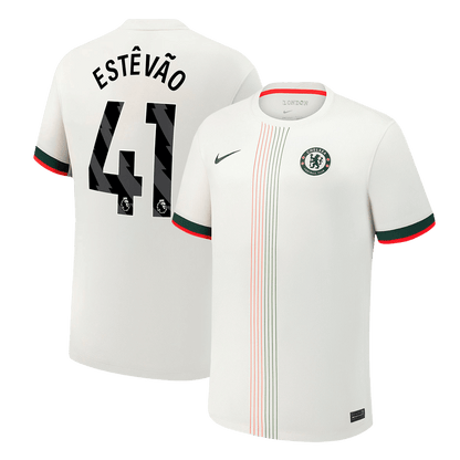 Chelsea Tröja ESTÊVÃO #41 2025/26 Borta Vit