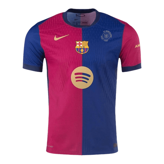 Barcelona Hemma Fotbollströja 2024/25 Autentisk - 125-årsjubileum(Spotify-logotyp utan text)