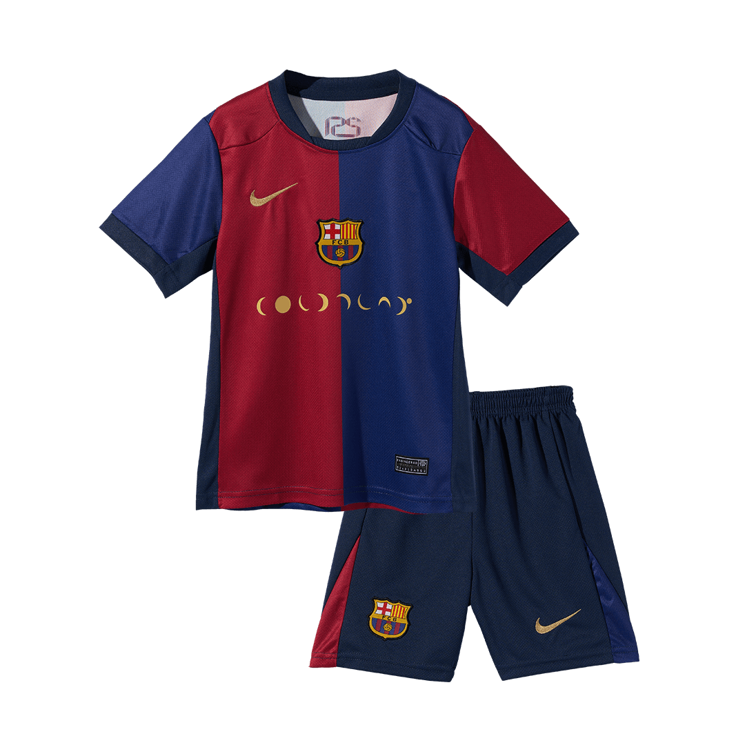 Barcelona Hemma Fotbollströja 2024/25 Fotbollssats Barn