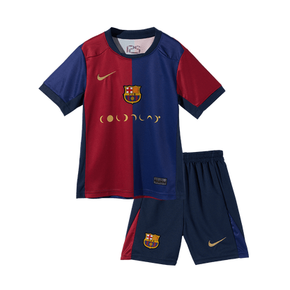 Barcelona Hemma Fotbollströja 2024/25 Fotbollssats Barn
