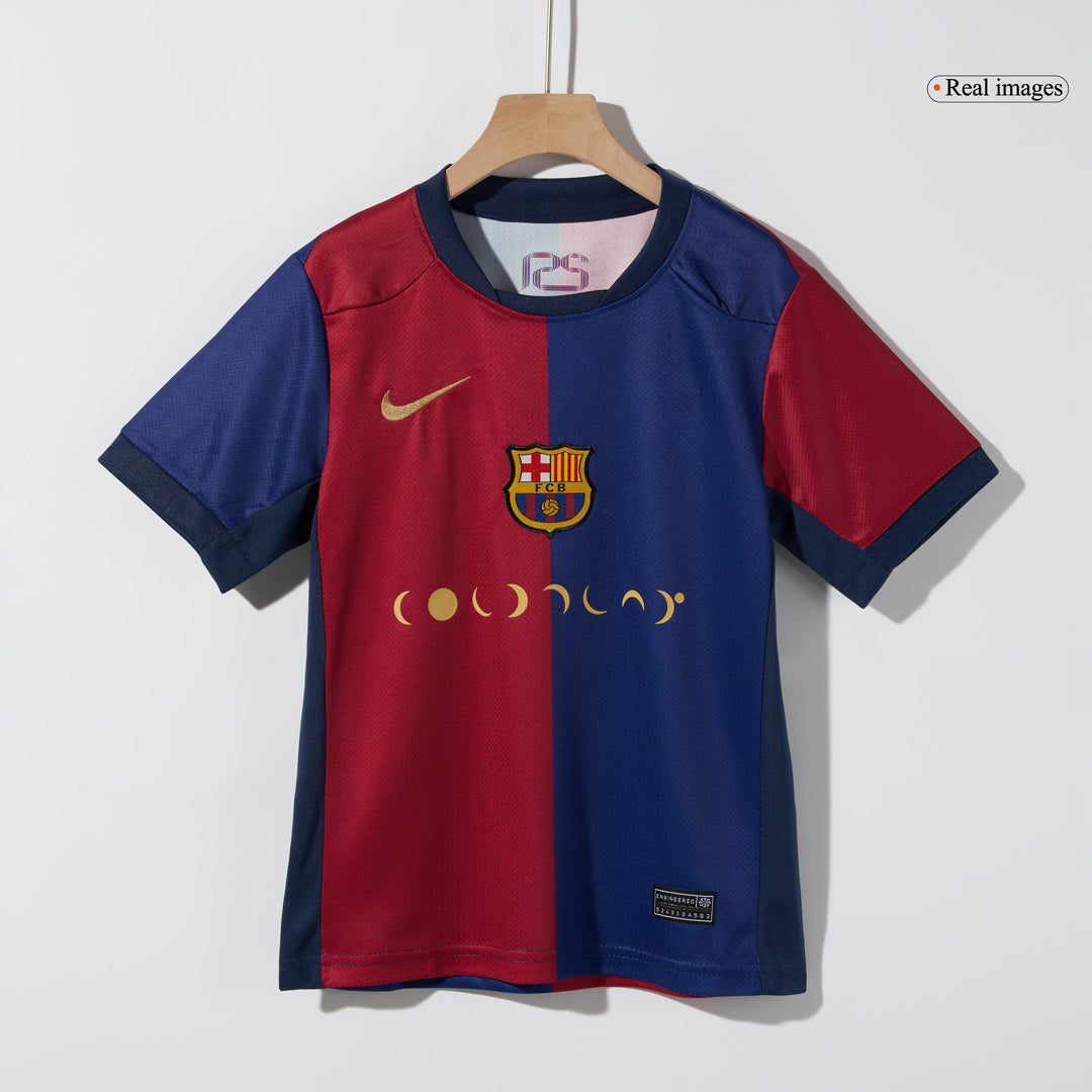 Barcelona Hemma Fotbollströja 2024/25 Fotbollssats Barn