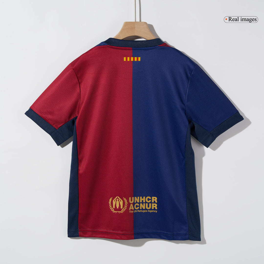 Barcelona Hemma Fotbollströja 2024/25 Fotbollssats Barn