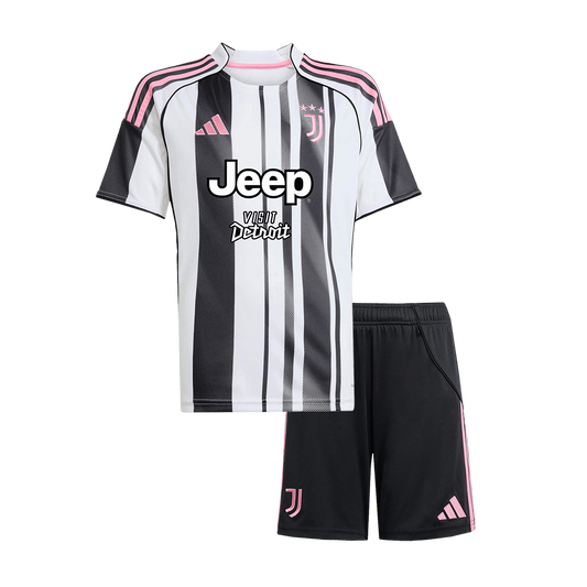 Juventus Hemma Tröja 2025/26 
Fotbollssats Barn stora storlekar