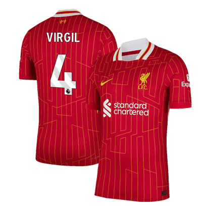 Liverpool Hemma Fotbollströja VIRGIL #4 2024/25 Autentisk
