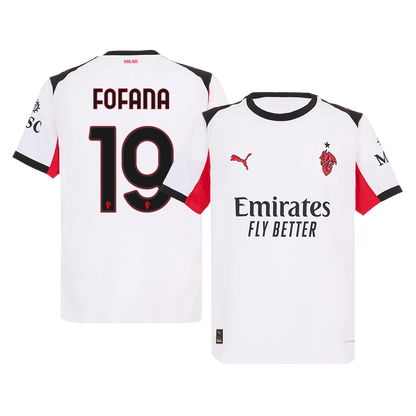AC Milan Tröja FOFANA #19 2025/26 Borta Autentisk Vit