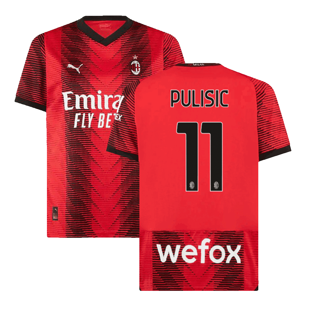 AC Milan Hemma Fotbollströja PULISIC #11 2023/24
