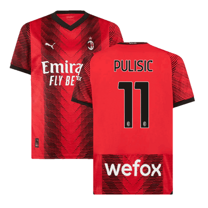 AC Milan Hemma Fotbollströja PULISIC #11 2023/24