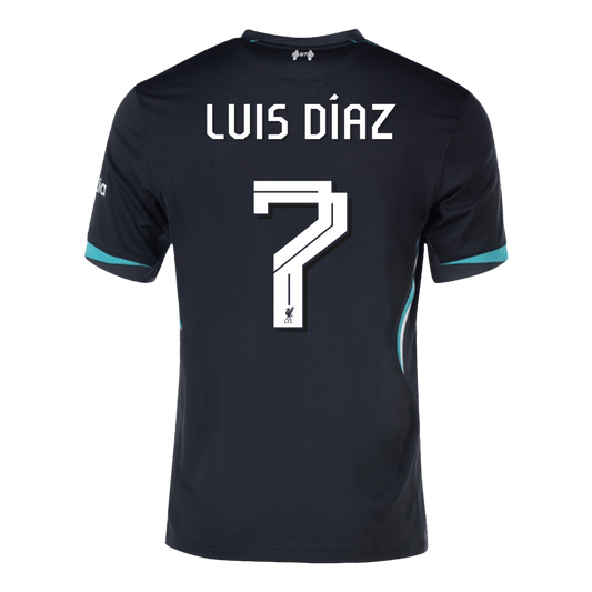 Liverpool Borta Fotbollströja LUIS DÍAZ #7 2024/25 Premium - UCL
