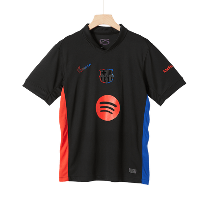Barcelona Borta Fotbollströja 2024/25 - Spotify-logotyp utan text
