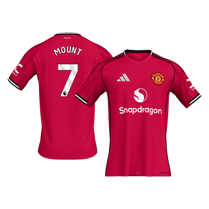 MOUNT #7 Manchester United Tröja 2025/26 Hemma Premium Röd