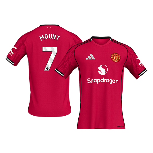MOUNT #7 Manchester United Tröja 2025/26 Hemma Premium Röd