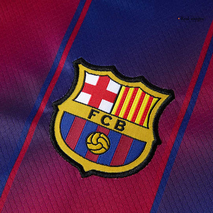Barcelona Tröja 2025/26 Hemmaställ Röd/Blå Barn stora storlekar