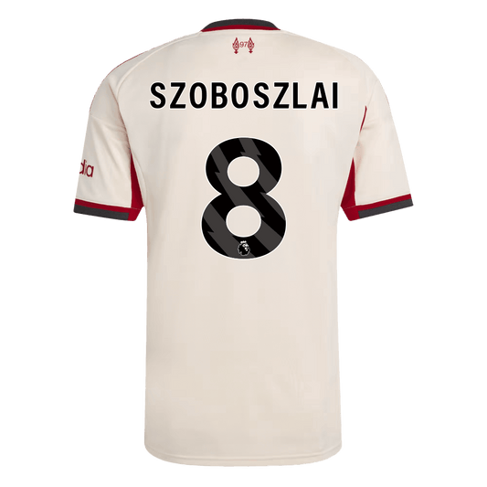 Liverpool Tröja SZOBOSZLAI #8 2025/26 Borta Vit