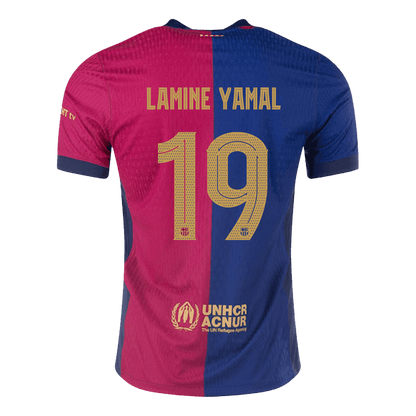 Barcelona Hemma Fotbollströja LAMINE YAMAL #19 2024/25 Autentisk - UCL