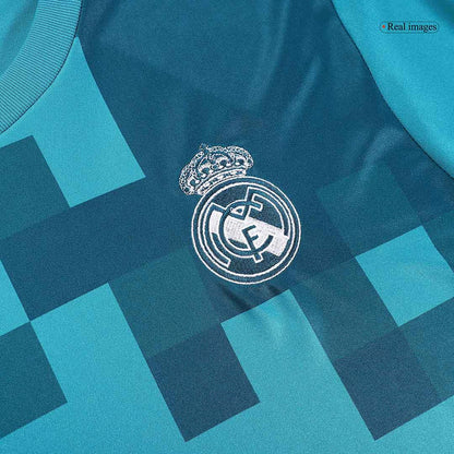 Retro Real Madrid Tredjeställ Fotbollströja 2017/18 långärmad