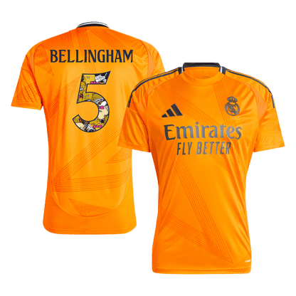 Real Madrid Borta Fotbollströja BELLINGHAM #5 2024/25