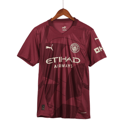 Manchester City Tredjeställ Fotbollströja 2024/25 Autentisk