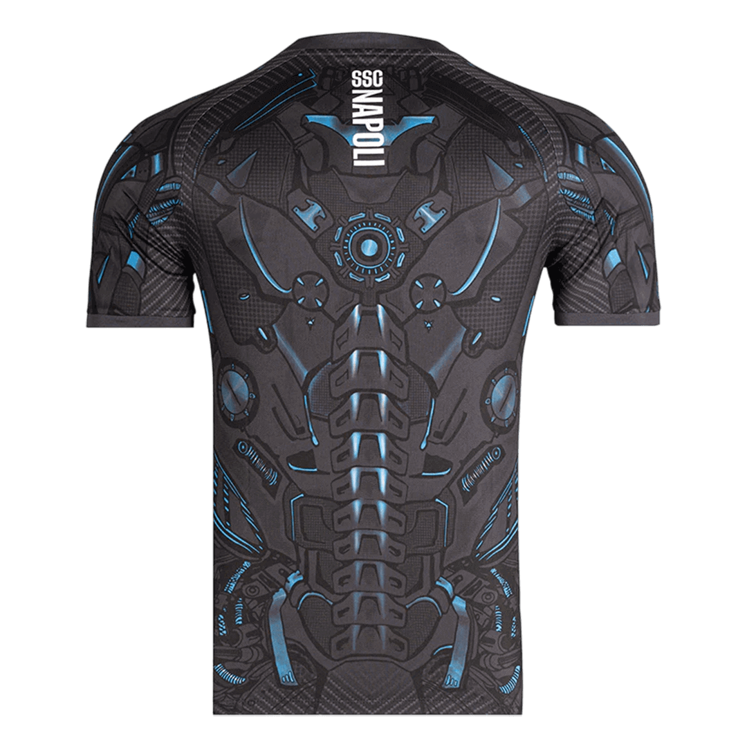 Napoli Tröja 2025/26 Före match Svart-3