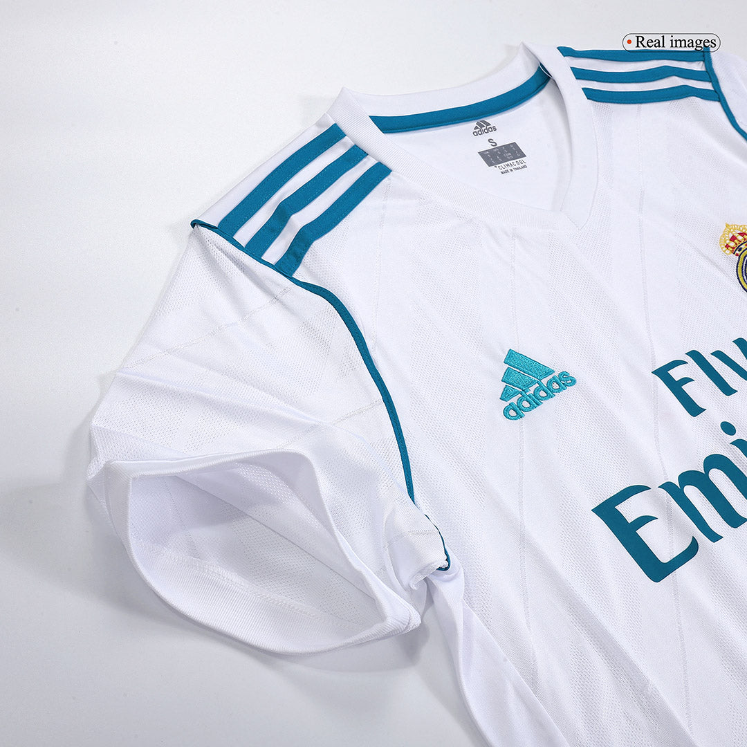 Retro Real Madrid Hemma Fotbollströja SERGIO RAMOS #4 2017/18