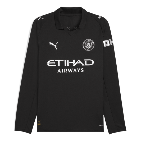 Manchester City Tröja 2025/26 Borta Långärmad Svart