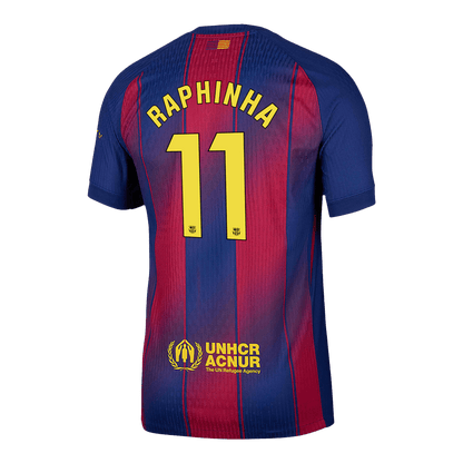 RAPHINHA #11 Barcelona Tröja 2025/26 Hemma Autentisk