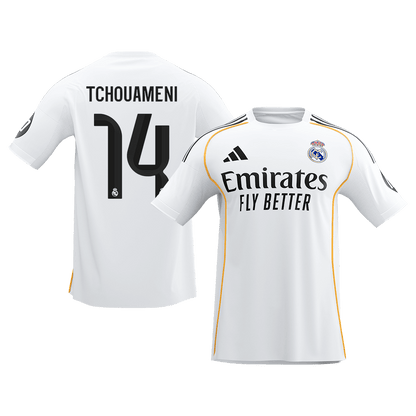 TCHOUAMENI #14 Real Madrid Tröja 2025/26 Hemma Premium Vit