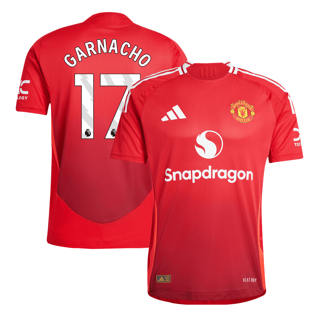 Manchester United Hemma Fotbollströja GARNACHO #17 2024/25 Autentisk