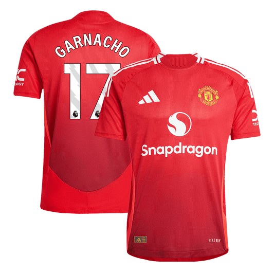 Manchester United Hemma Fotbollströja GARNACHO #17 2024/25 Autentisk