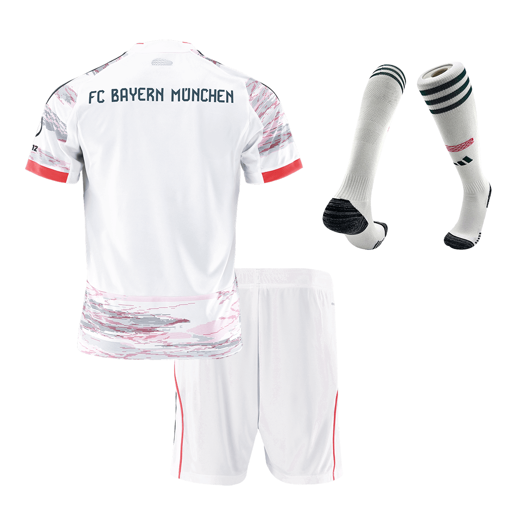 Bayern Munich Tröja 2025/26 Bortaställ Vit Barn