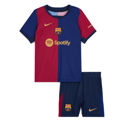 Barcelona Hemma Fotbollströja 2024/25 Fotbollssats Barn
