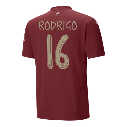 Manchester City Tredjeställ Fotbollströja RODRIGO #16 2024/25 - UCL