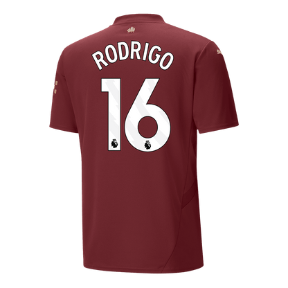 Manchester City Tredjeställ Fotbollströja RODRIGO #16 2024/25