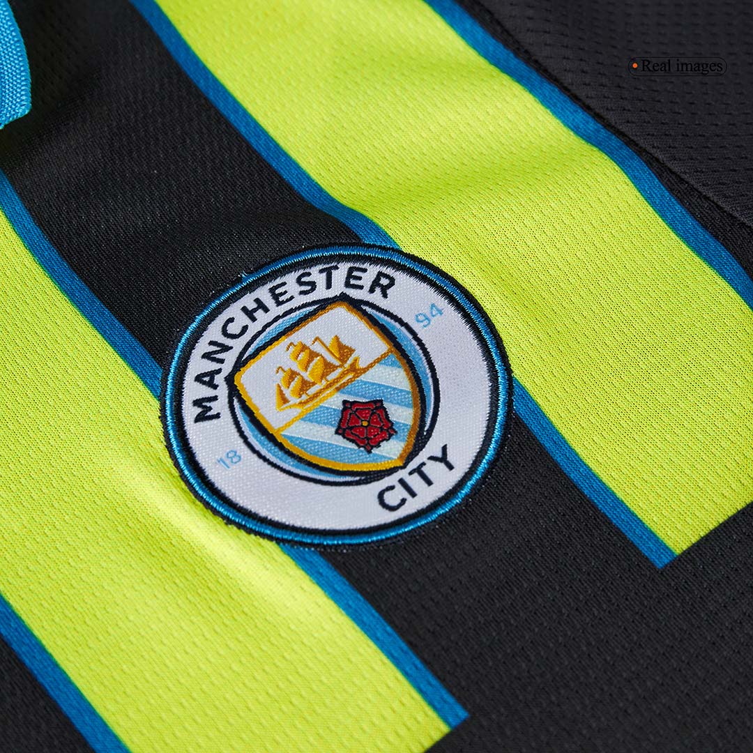 Manchester City Borta Fotbollströja 2024/25 Fotbollssats Barn