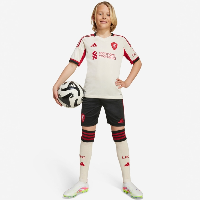 Liverpool Tröja 2025/26 Bortaställ Vit Barn