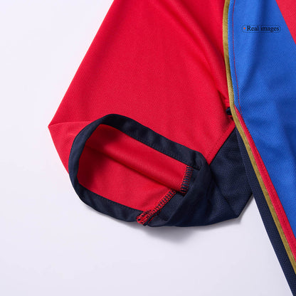 Retro Barcelona Hemma Fotbollströja RIVALDO #10 2001/02