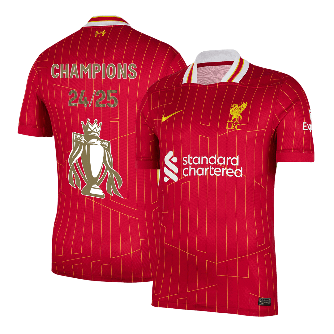 Liverpool Hemma Fotbollströjor 2024/25 röd Premium - CHAMPIONS 24/25