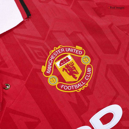 Retro Manchester United Hemma Fotbollströja 1992/94