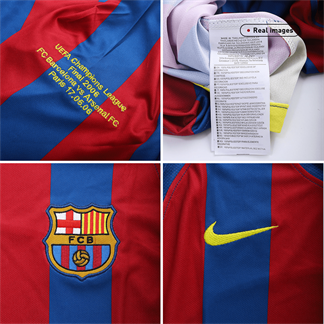 Retro Barcelona Hemma Fotbollströja MESSI #30 2005/06 - UCL Final