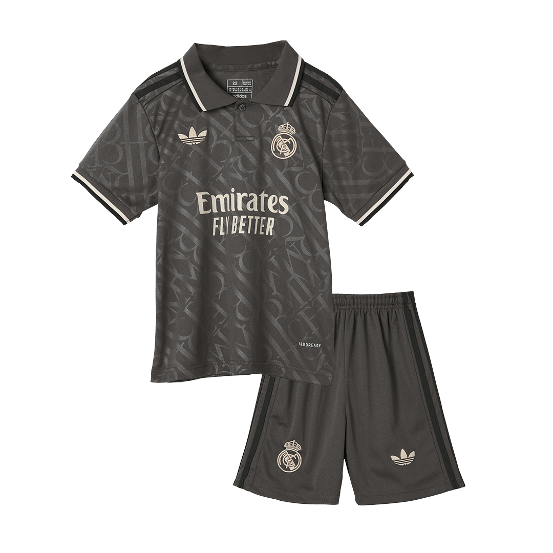 Real Madrid Tredjeställ Fotbollströja 2024/25 Fotbollssats Barn
