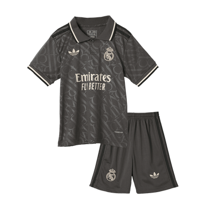 Real Madrid Tredjeställ Fotbollströja 2024/25 Fotbollssats Barn