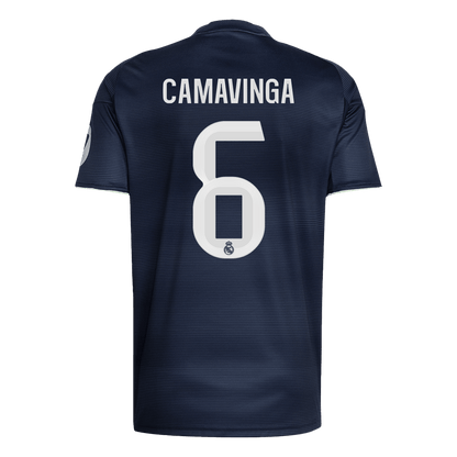 Real Madrid Tröja CAMAVINGA #6 2025/26 Borta Mörkblå