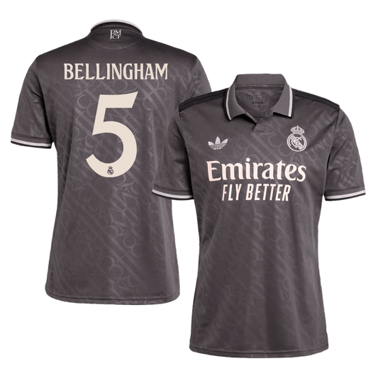 Real Madrid Tredjeställ Fotbollströja BELLINGHAM #5 2024/25 Premium