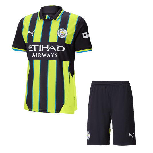 Manchester City Away Football Shirt Kit(Shirt+Shorts) 2024/25 Football Kit UK