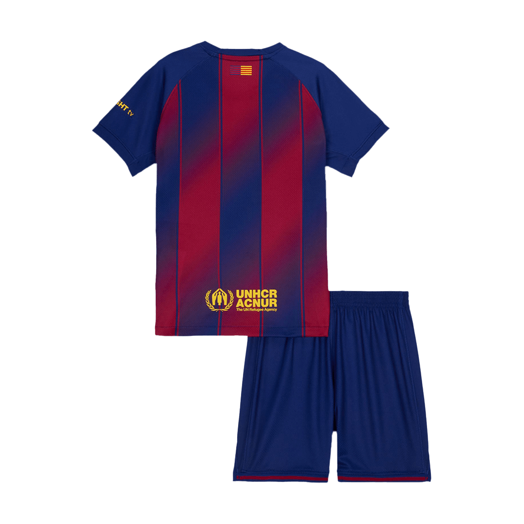 Barcelona Tröja 2025/26 Hemma 
Fotbollssats Barn stora storlekar