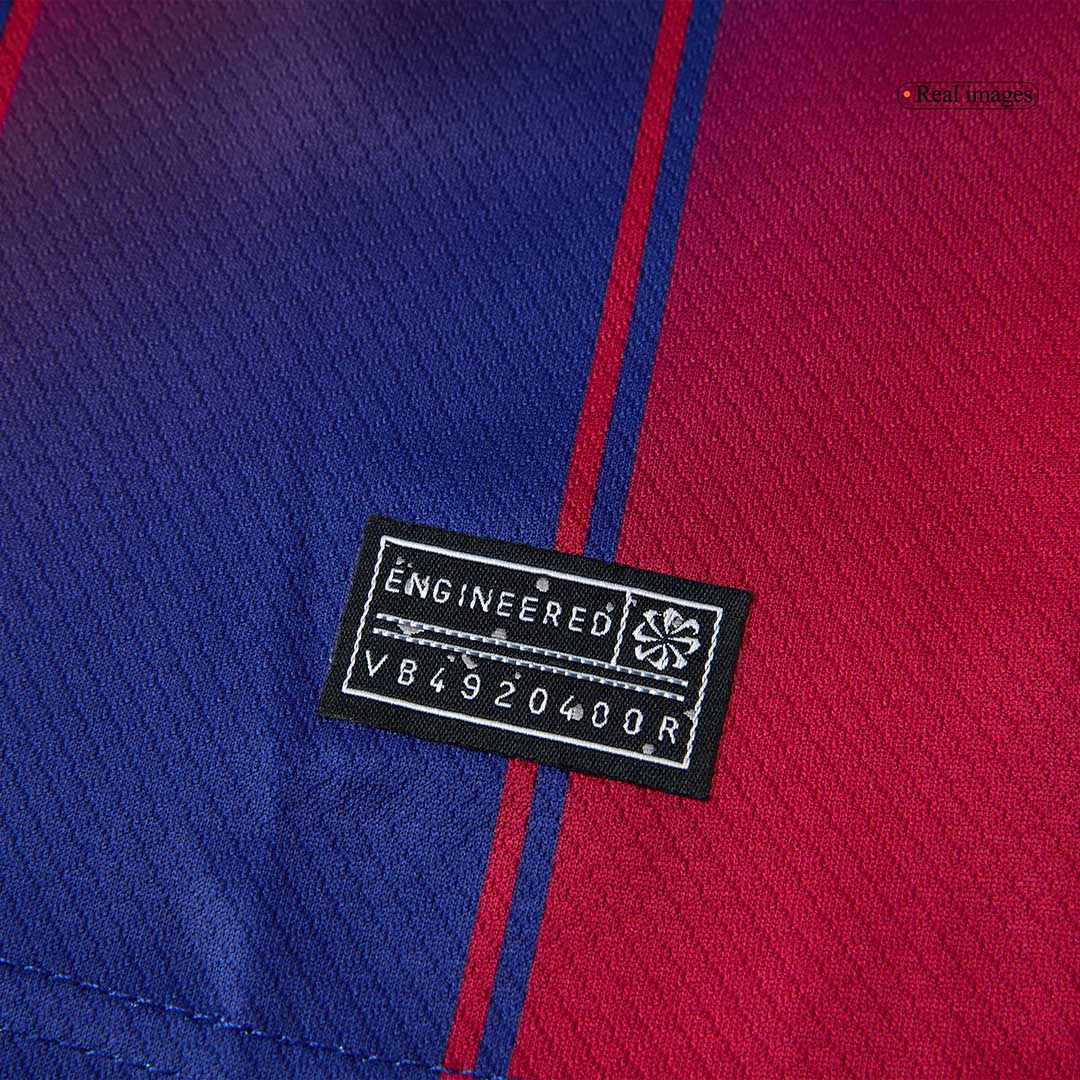 Barcelona Tröja 2025/26 Hemmaställ Röd/Blå Barn stora storlekar