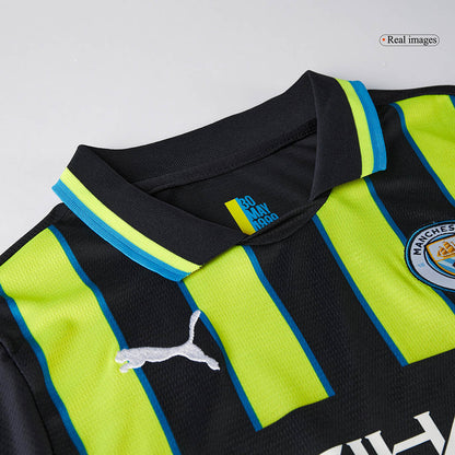 Manchester City Borta Fotbollströja 2024/25 Fotbollssats Barn