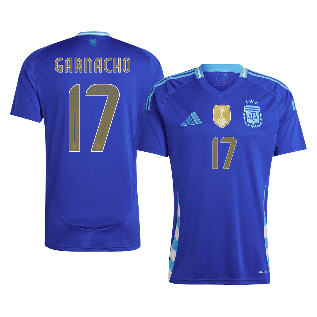 Argentina Borta Fotbollströjor GARNACHO #17 2024
 Premium
