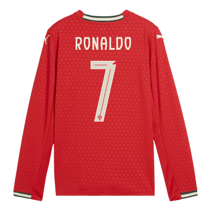 Portugal Hemma RONALDO #7 2025 långärmad