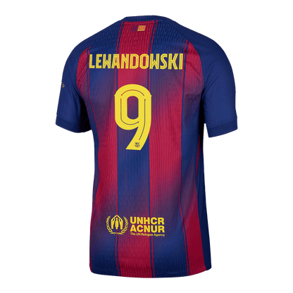 LEWANDOWSKI #9 Barcelona Tröja 2025/26 Hemma Autentisk - UCL