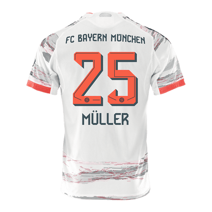 MÜLLER #25 Bayern Munich Borta Tröja 2025/26 Autentisk